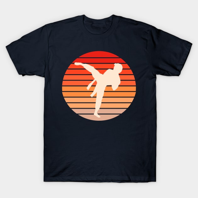 Karate Retro T-Shirt by Design Anbay